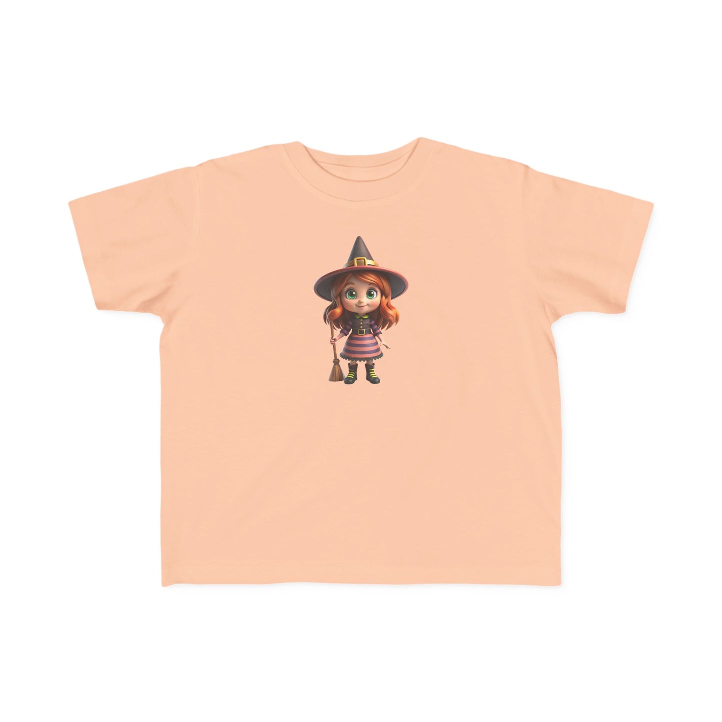 Toddler Halloween Witch Tee - Cute Witch Design, Kids Halloween Shirt, Toddler Costume Tee, Toddler's Fine Jersey Tee, Spooky Season [...]