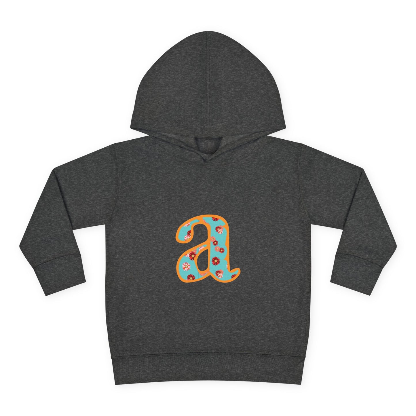 Personalized Toddler Fleece Hoodie, Cozy Kids Sweatshirt, Customizable Letter Hoodie, Fun Pullover for Toddlerwear, Perfect Gift for Kids