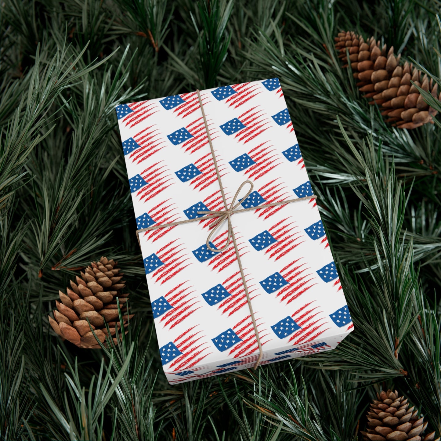 Festive Gift Wrap Paper - Patriotic Design for All Occasions, USA Flag Gift Wrap, Party Supplies, Holiday Wrapping Paper, Independence [...]