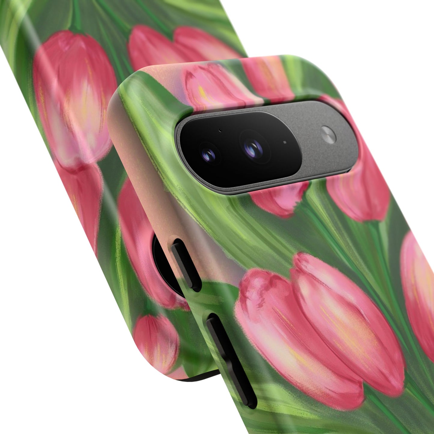 Floral Phone Case with Vibrant Tulips - Tough Cases for Garden Lovers, Spring Gifts, Nature Enthusiasts, Unique Gadget Accessories, [...]