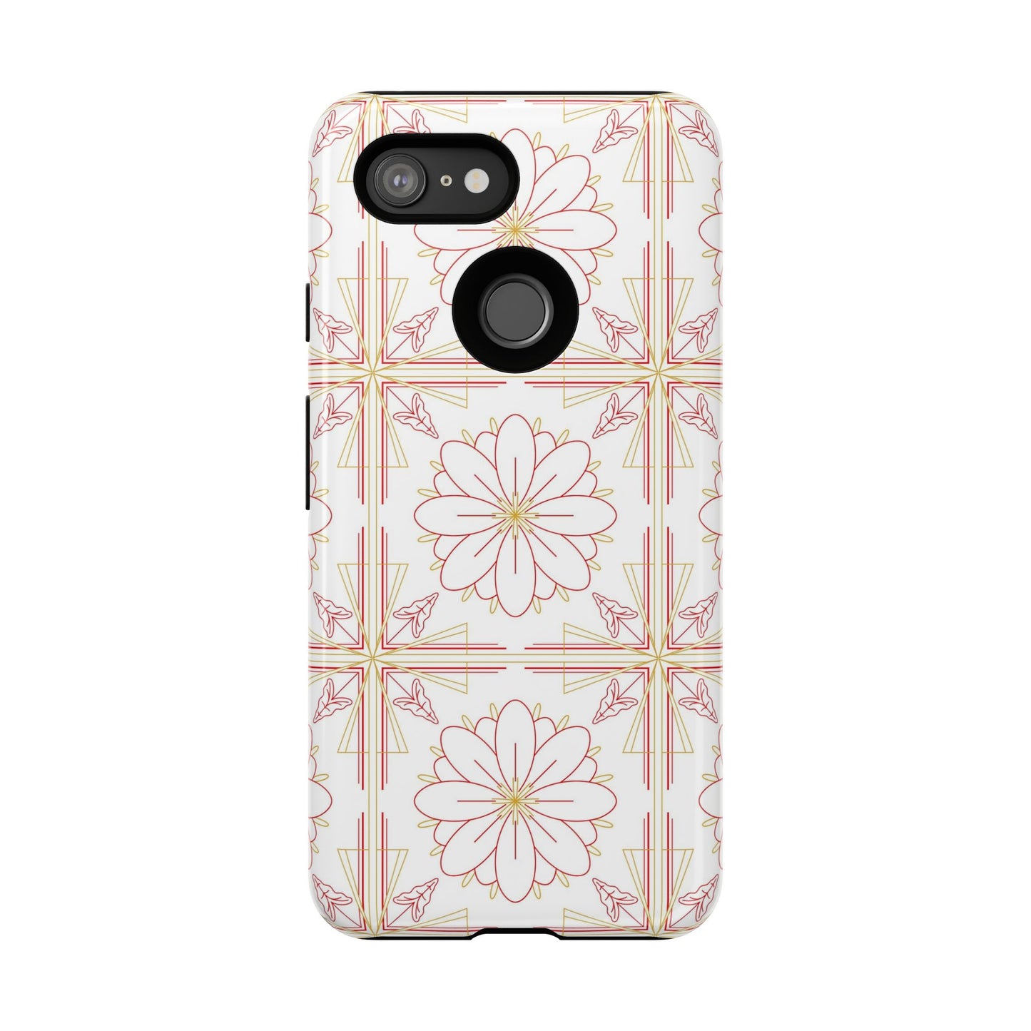 Floral Pattern Phone Case - Stylish Tough Case, Flower Design, Cute Mobile Cover, Phone Accessory, Gift for Her, Spring Style