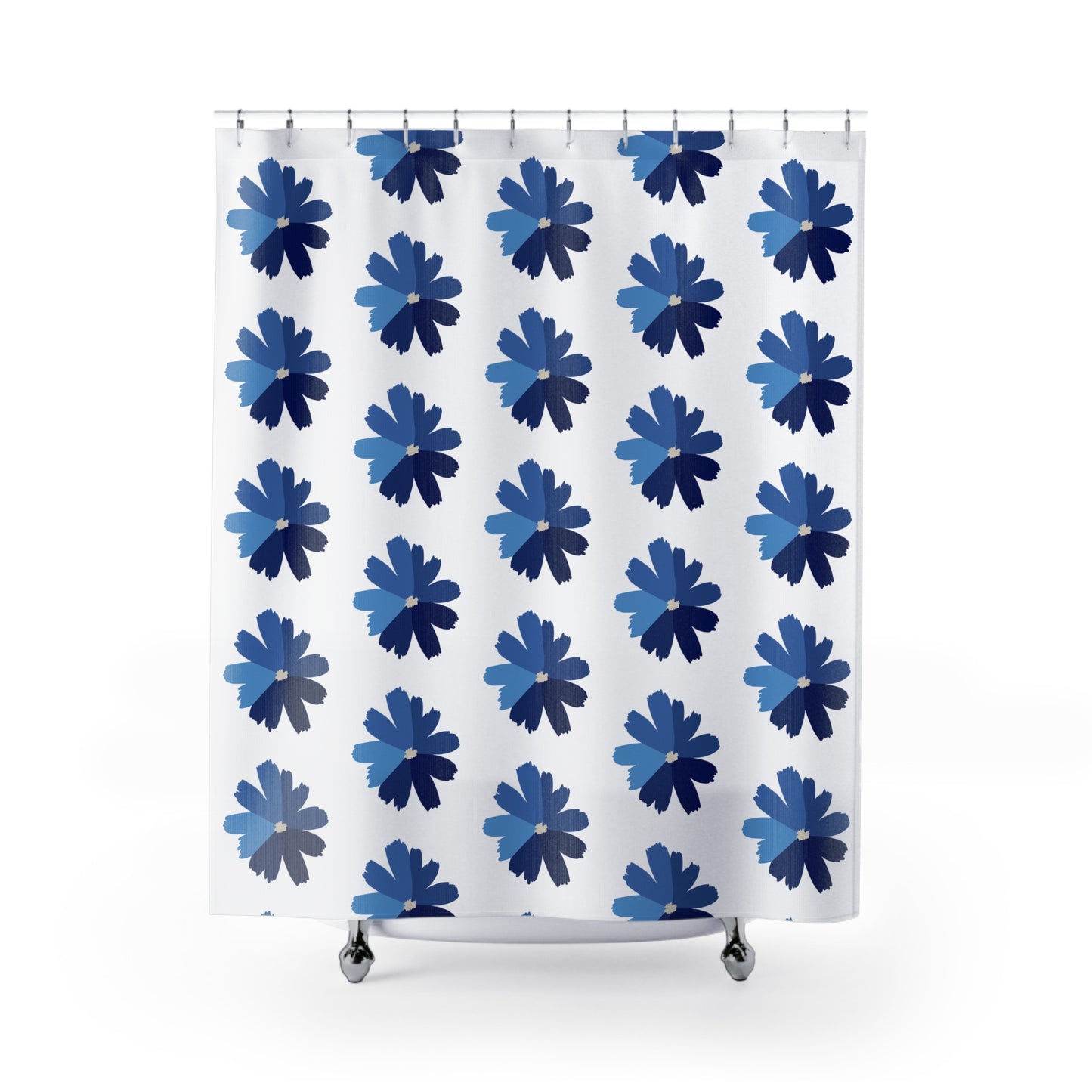Modern Floral Shower Curtain, Bohemian Bathroom Decor, Chic Home Accent, Elegant Gift for Her, Unique Interior Design