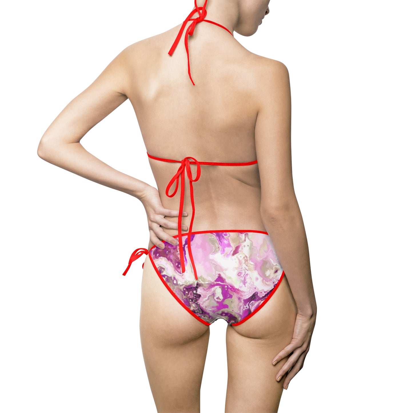 Floral Womens Bikini Swimsuit, Summer Swimwear, Beachwear, Tropical Vacation, Pool Party