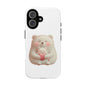 Cute Bear Phone Case, Tough Cases, Animal Lover Gift, Kids Accessories, Mother’s Day, Heartwarming Design