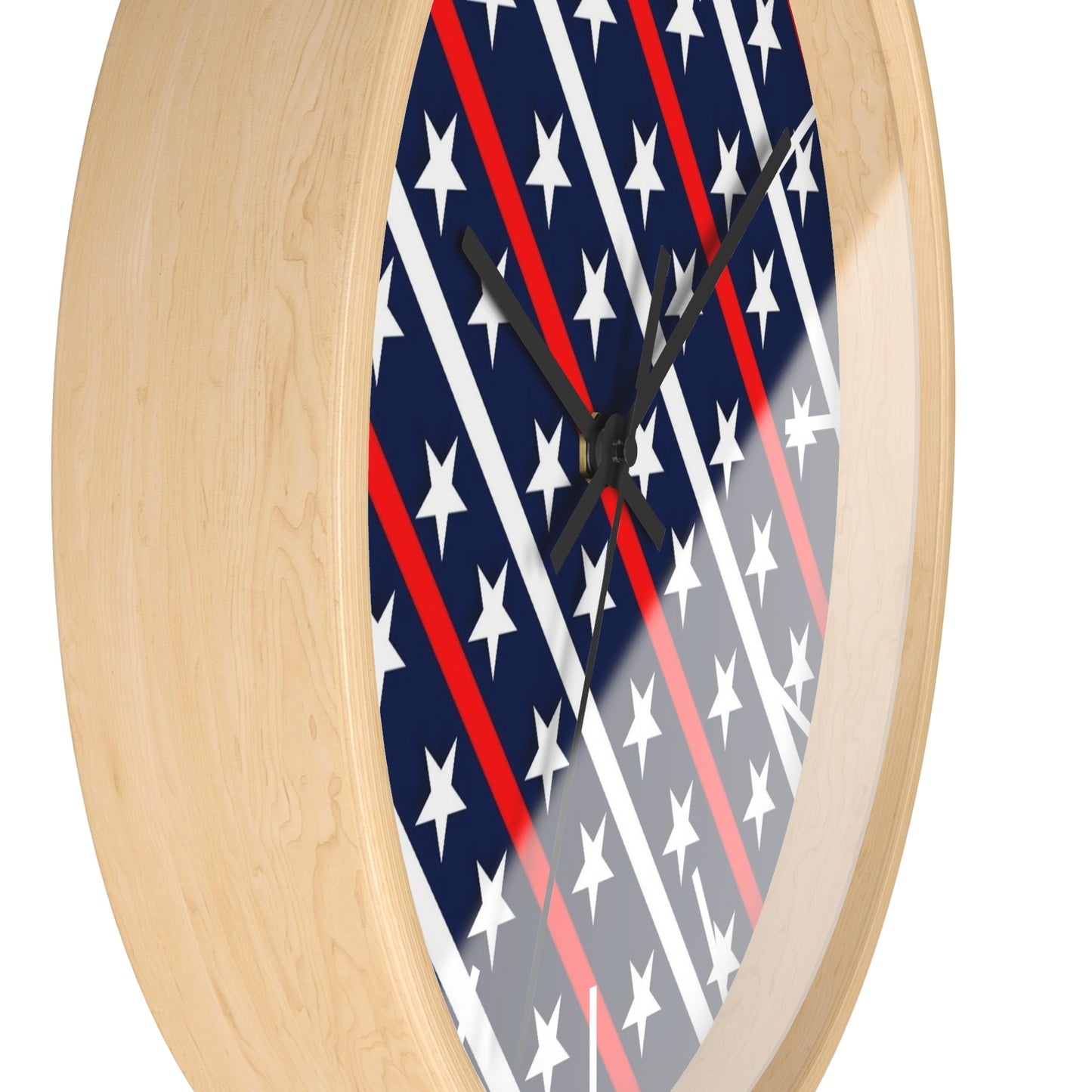 Wall Clock Red white and blue