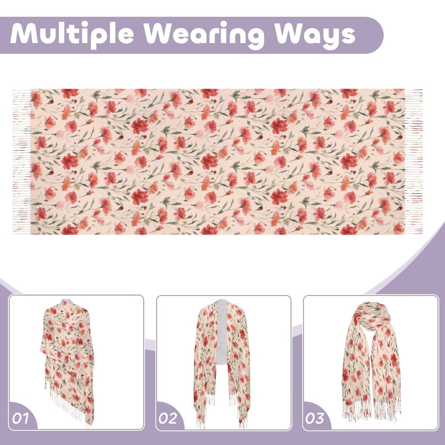 Cashmere-like Tassel Scarf