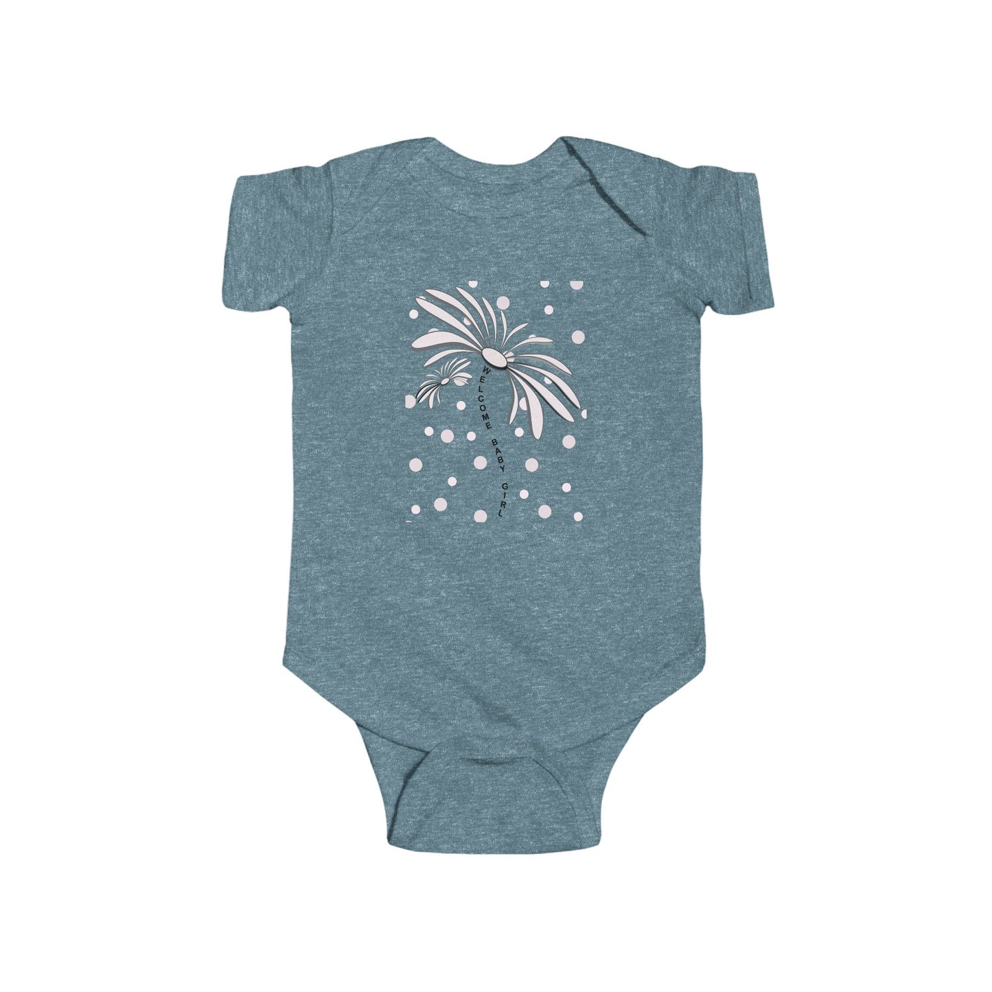 Cute Flower Baby Bodysuit, Infant Gift, Newborn Outfit, Spring Fashion, Floral Baby Clothes