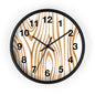 Rustic Wood Grain Wall Clock, Home Decor Clock, Modern Timepiece, Gift for Her, Unique Wall Art, Kitchen Clock, Natural Style Decoration