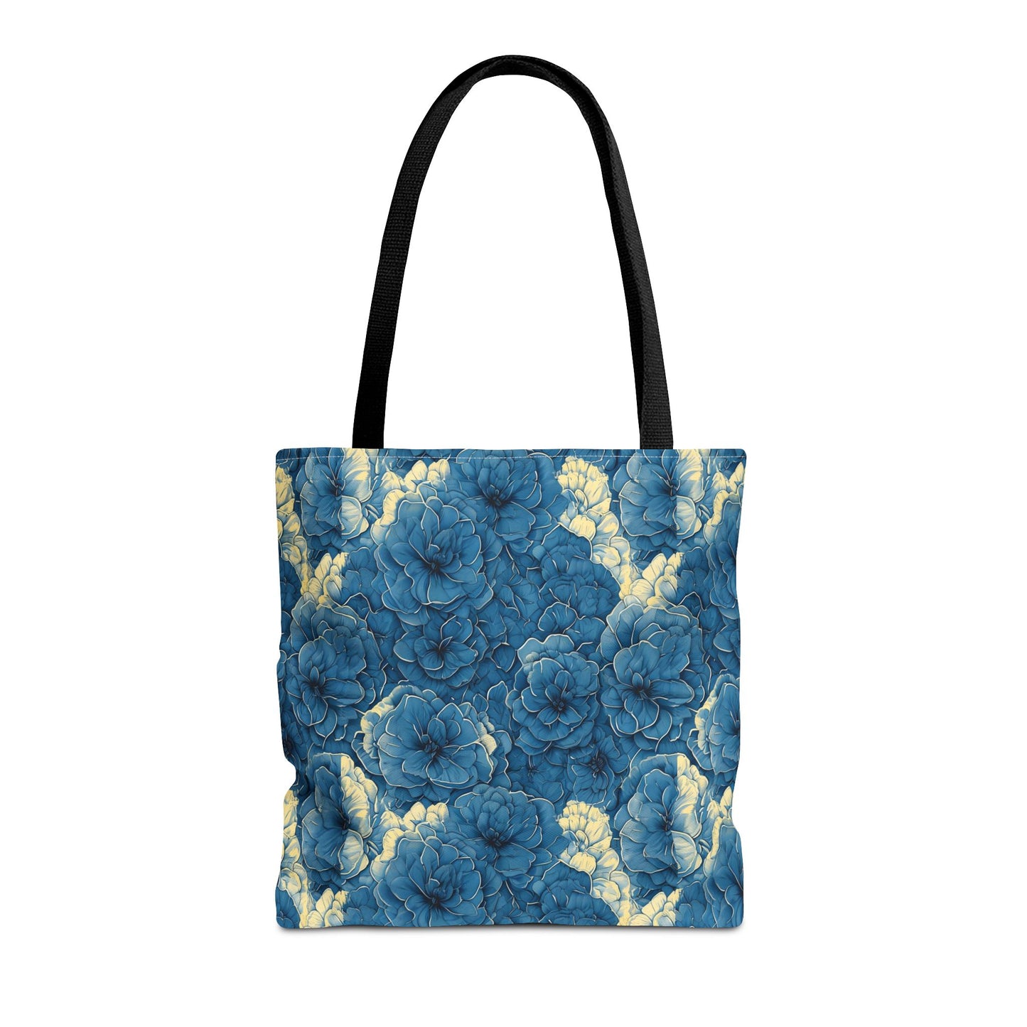 Floral Blue Peony Tote