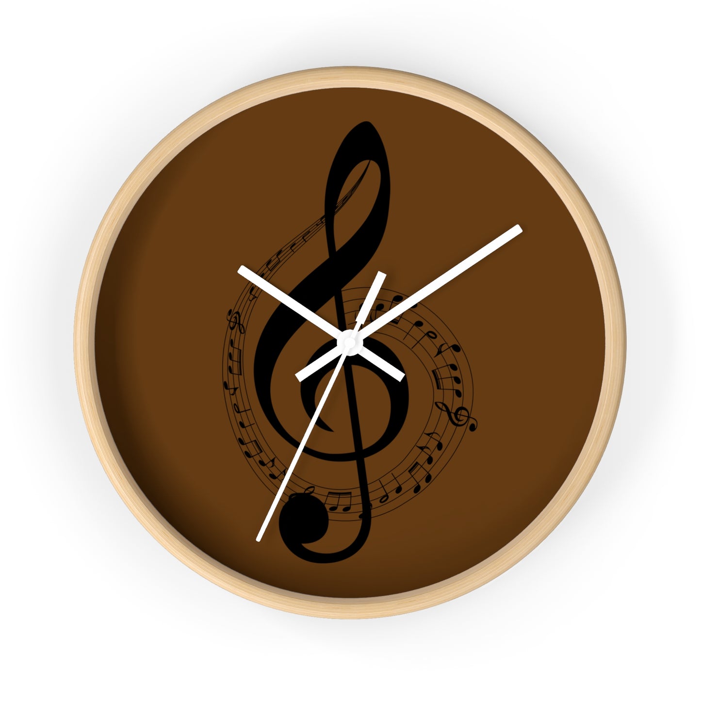 Musical Notes Wall Clock, Unique Home Decor for Musicians