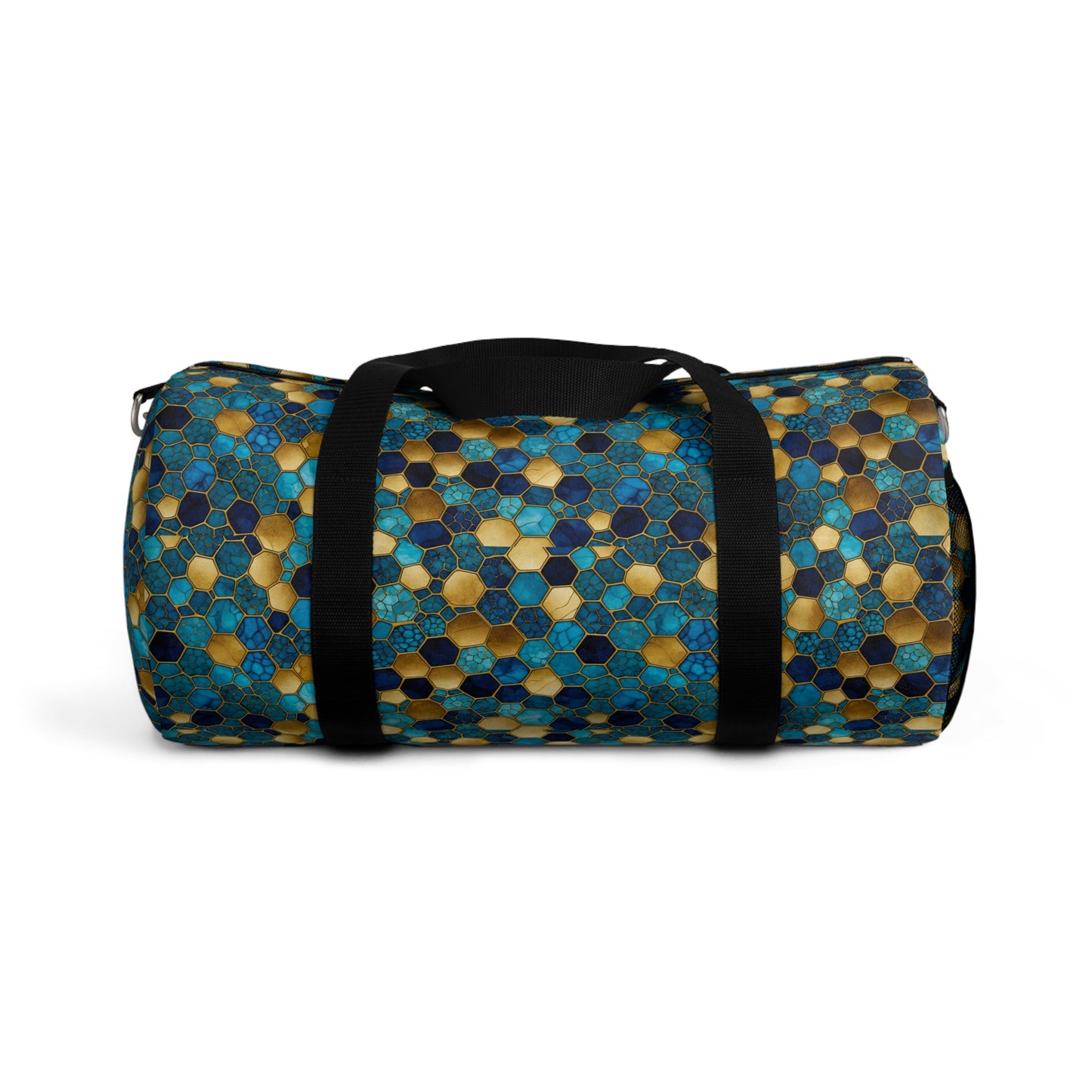 Colorful Honeycomb Duffel Bag, Travel Gym Bag, Weekend Getaway, Stylish Sports Bag, Eco-Friendly Design, Unique Gift Idea