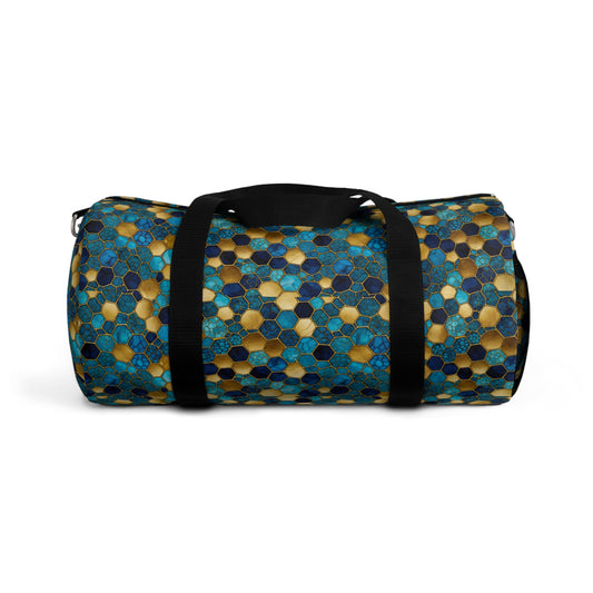 Colorful Honeycomb Duffel Bag, Travel Gym Bag, Weekend Getaway, Stylish Sports Bag, Eco-Friendly Design, Unique Gift Idea