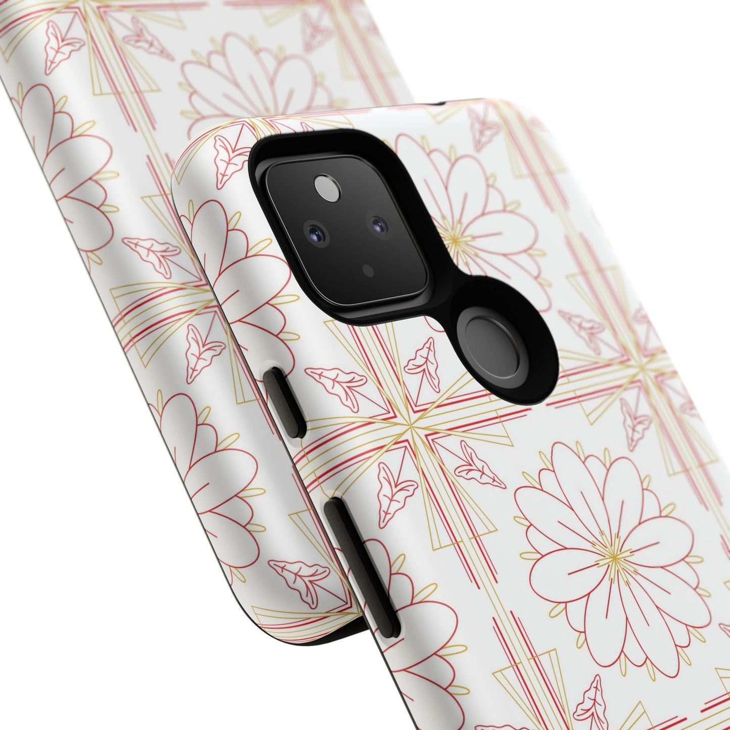 Floral Pattern Phone Case - Stylish Tough Case, Flower Design, Cute Mobile Cover, Phone Accessory, Gift for Her, Spring Style