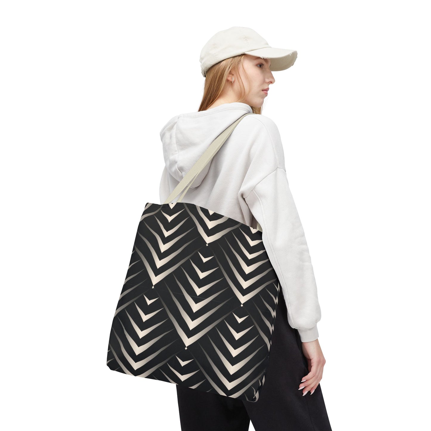 Chic Geometric Tote Bag, Stylish Everyday Bag, Reusable Shopping Tote, Eco-Friendly Gift, Fashion Accessory for All Occasions