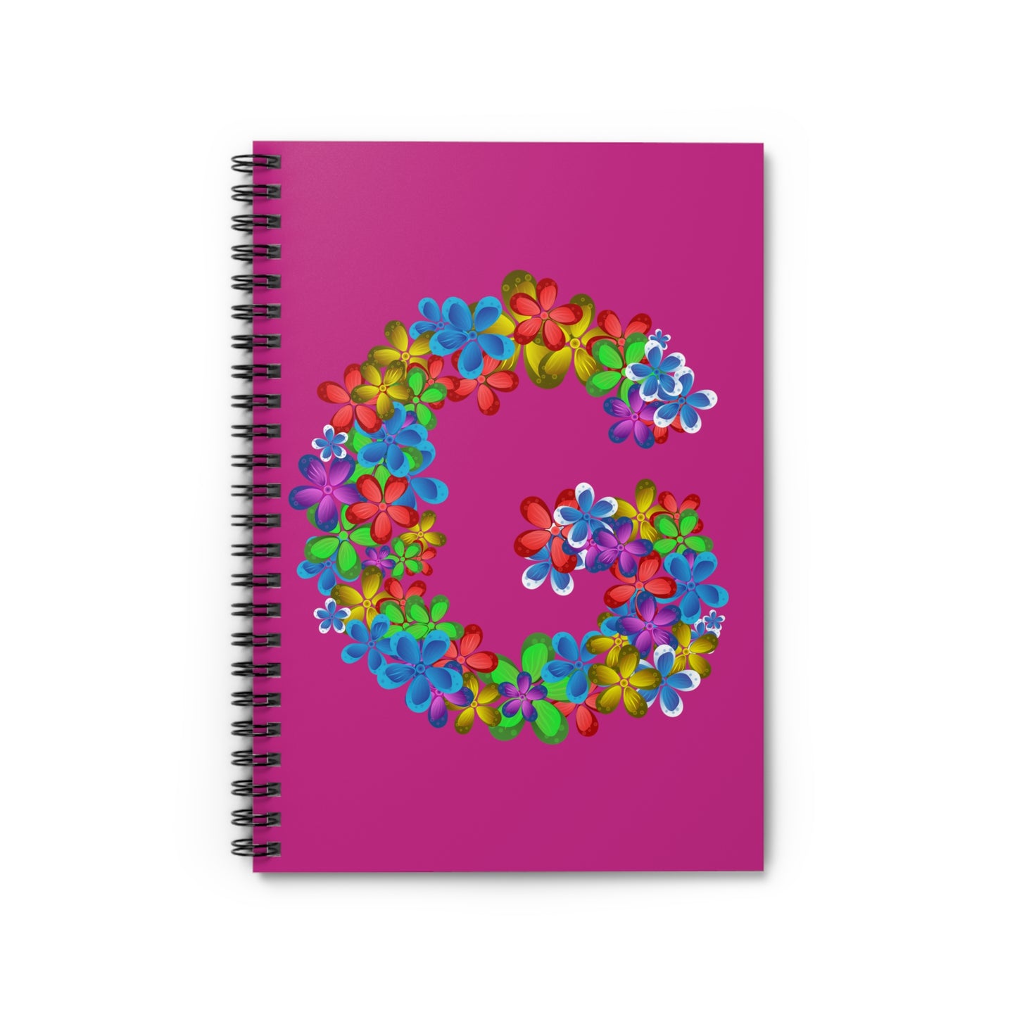 Floral Personalized Spiral Notebook, Colorful Journal for Students, Gift for Writers, Cute School Supplies, Summer Vibes