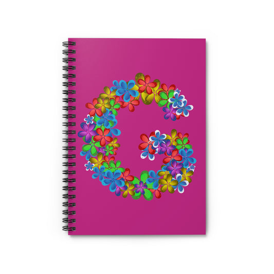 Floral Personalized Spiral Notebook, Colorful Journal for Students, Gift for Writers, Cute School Supplies, Summer Vibes