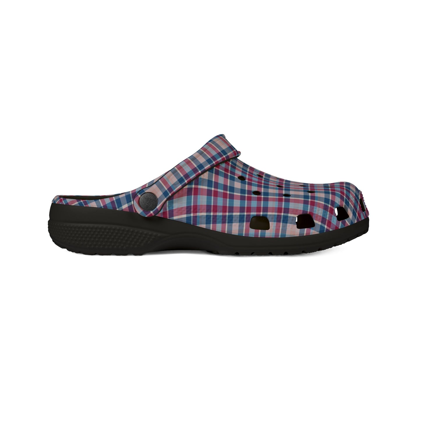 Plaid EVA Foam Clogs — Lightweight Comfortable Garden & Casual Shoes