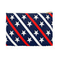 Patriotic Accessory Pouch  Starry Stripes, Cosmetic Bag, Travel Organizer, Gift for Independence Day, Summer Accessory