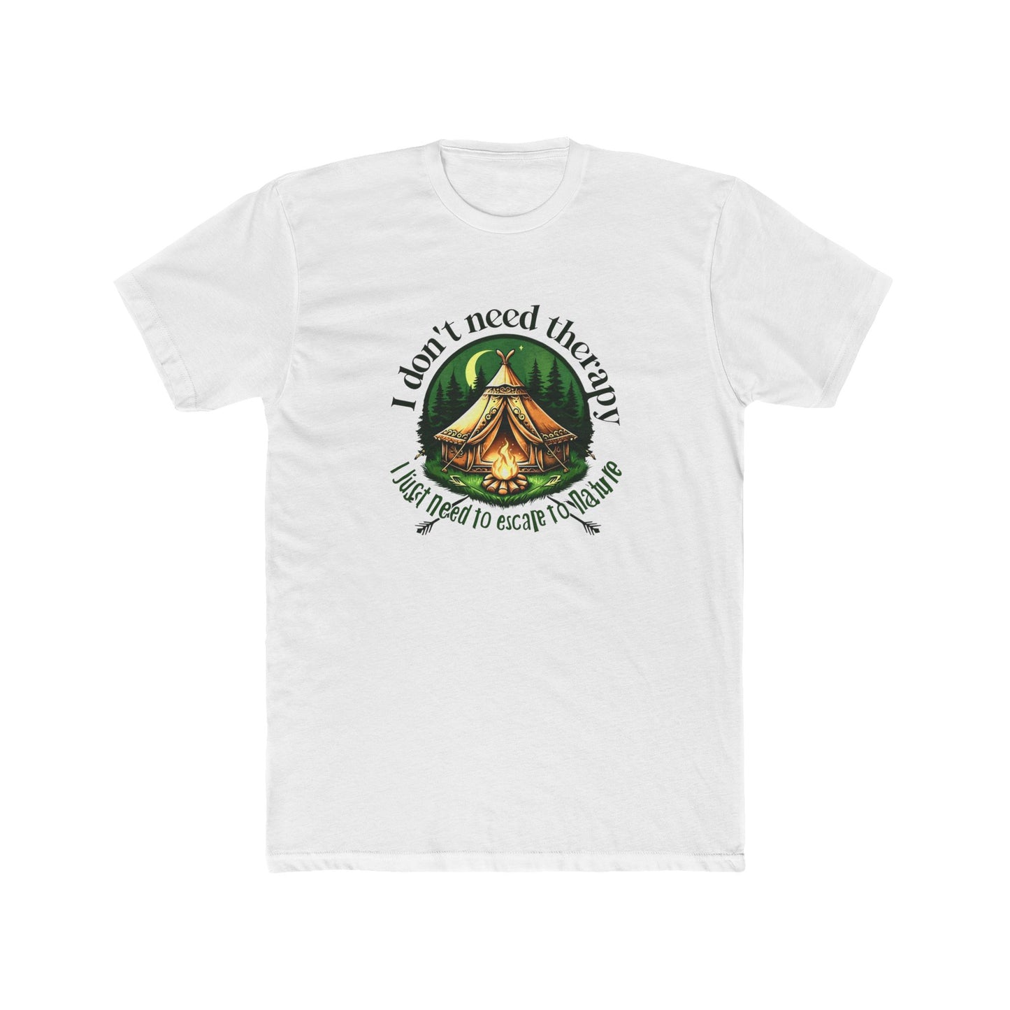 Escape to Nature Tee - Unisex Cotton Crew, Adventure Shirt, Camping Apparel, Nature Lover Gift, Therapy Escape Tee, Outdoor Fun