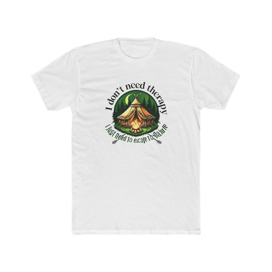 Escape to Nature Tee - Unisex Cotton Crew, Adventure Shirt, Camping Apparel, Nature Lover Gift, Therapy Escape Tee, Outdoor Fun
