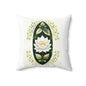 Botanical Lotus Throw Pillow, Home Decor, Floral Cushion, Nature Inspired Decoration, Gift for Plant Lovers