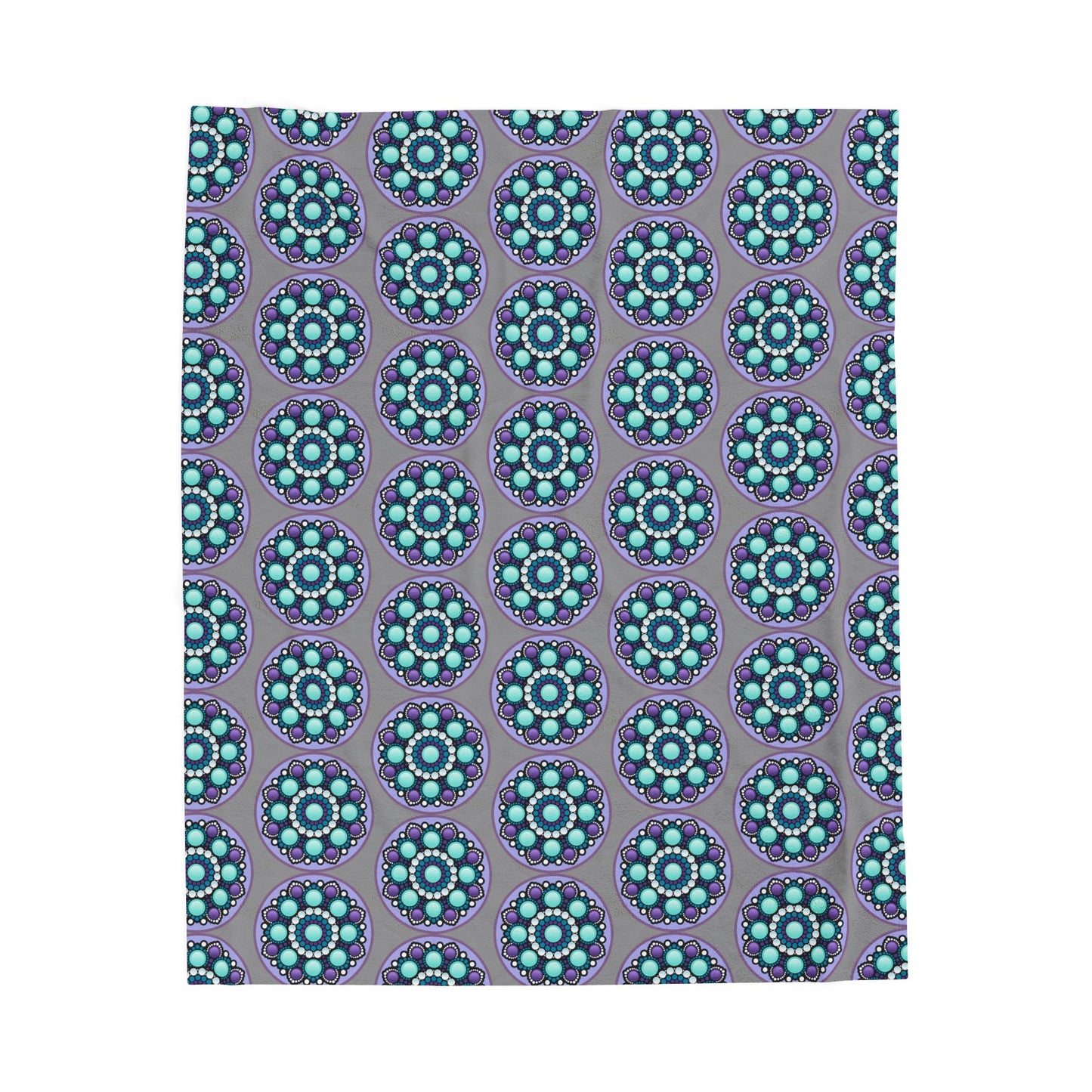 Bohemian Mandala Velveteen Plush Blanket, Cozy Throw, Decorative Bedding, Comfortable Gift, Home Decor, Yoga Retreat