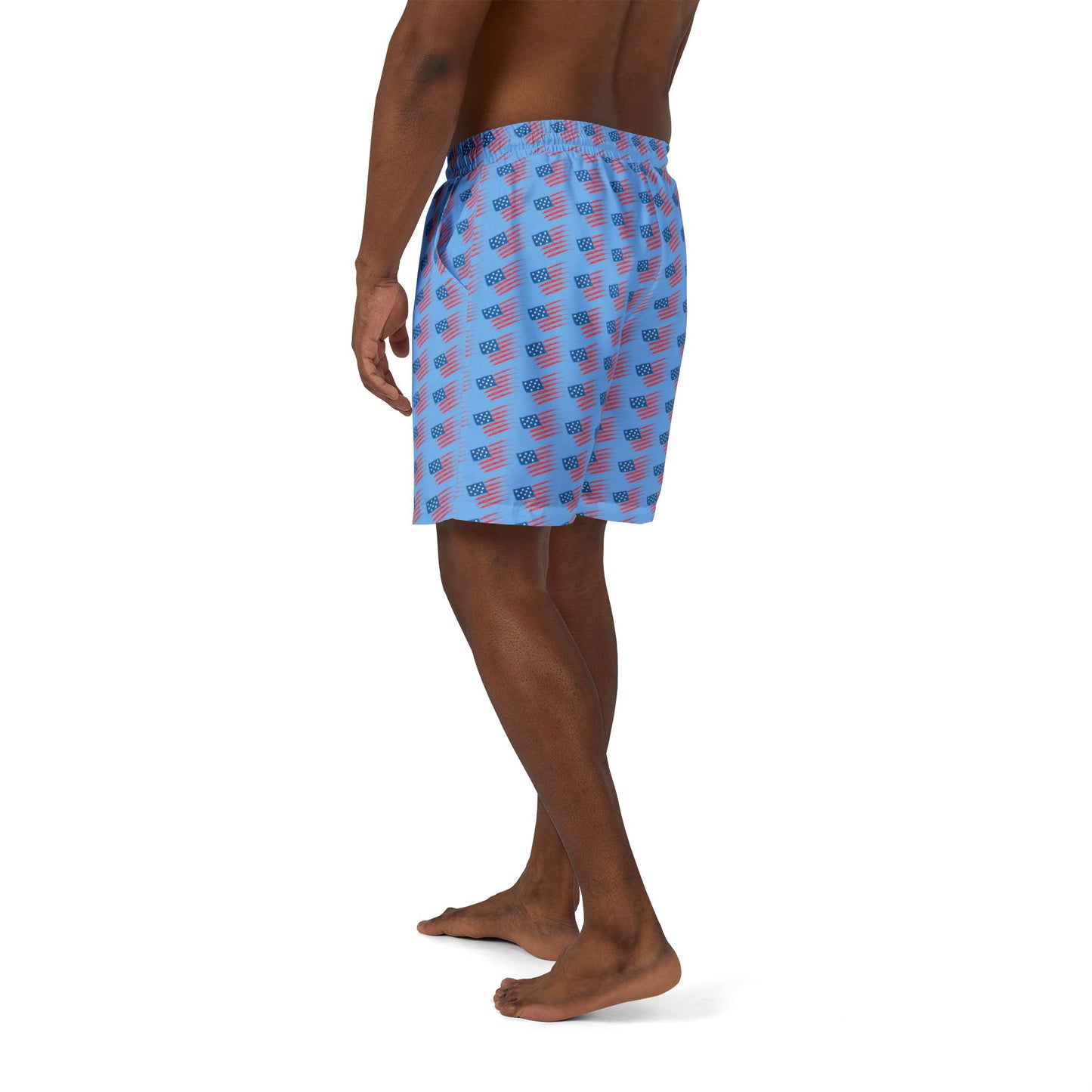 Patriotic Swim Shorts - Unisex AOP Swimwear for Summer, Beachwear, Pool Party, Independence Day, Vacation Essentials