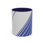 Elegant Stripe Accent Coffee Mug - Perfect for Gifts, Home Decor, Office, Birthdays, and Tea Lovers