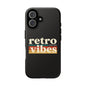 Retro Vibes Phone Case, Tough Phone Cover, Vintage Style Case, Gift for Music Lovers, Retro Aesthetic Accessory
