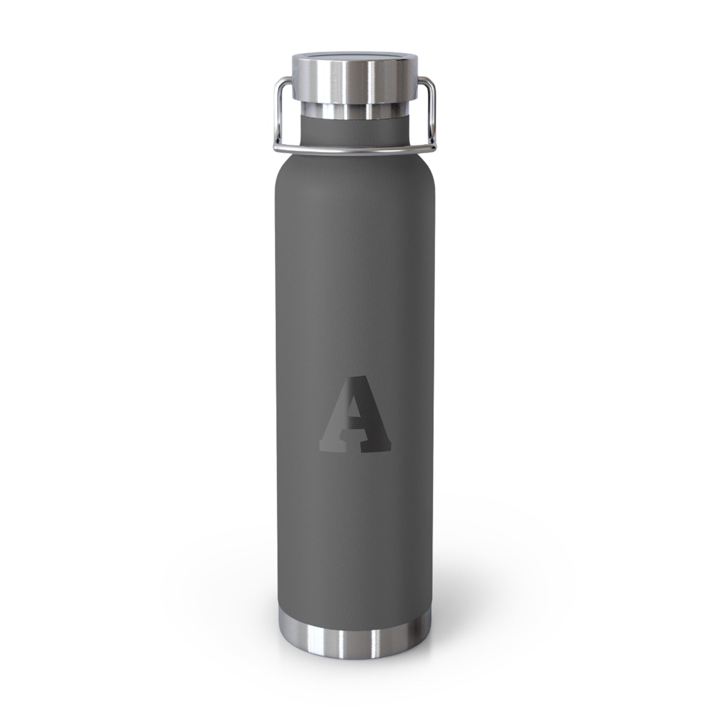 Personalized Copper Insulated Water Bottle, 22oz - Custom Monogram, Travel Mug, Fitness Bottle, Hydration Gift, Eco-Friendly