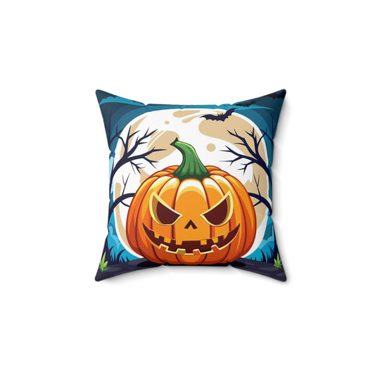 Halloween Pumpkin Decorative Pillow, Fall Home Decor, Spooky Cushion, Living Room Accent, Autumn Pillow