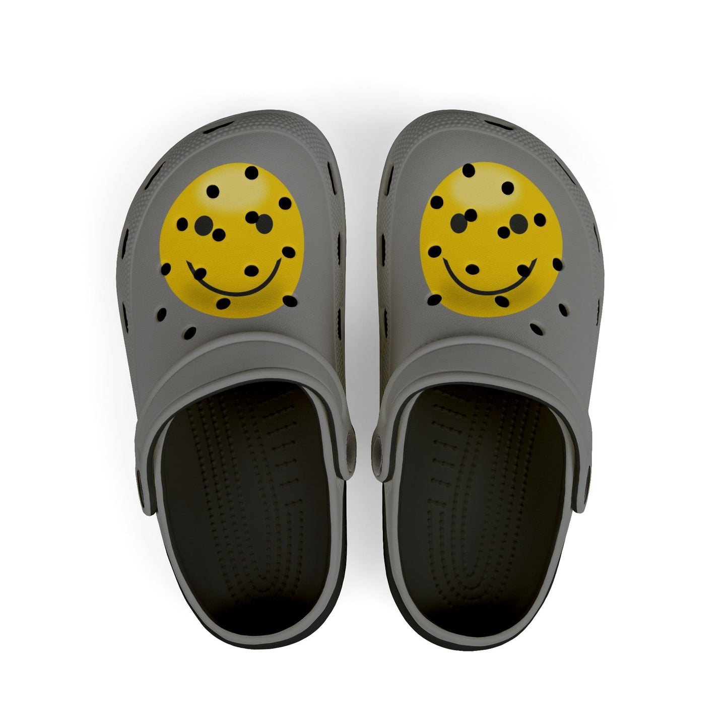 Smiley Face Clogs, Kid's EVA Foam Shoes, Comfortable Summer Footwear, Fun Playtime Shoes, Gift for Kids, Cute Garden Clogs