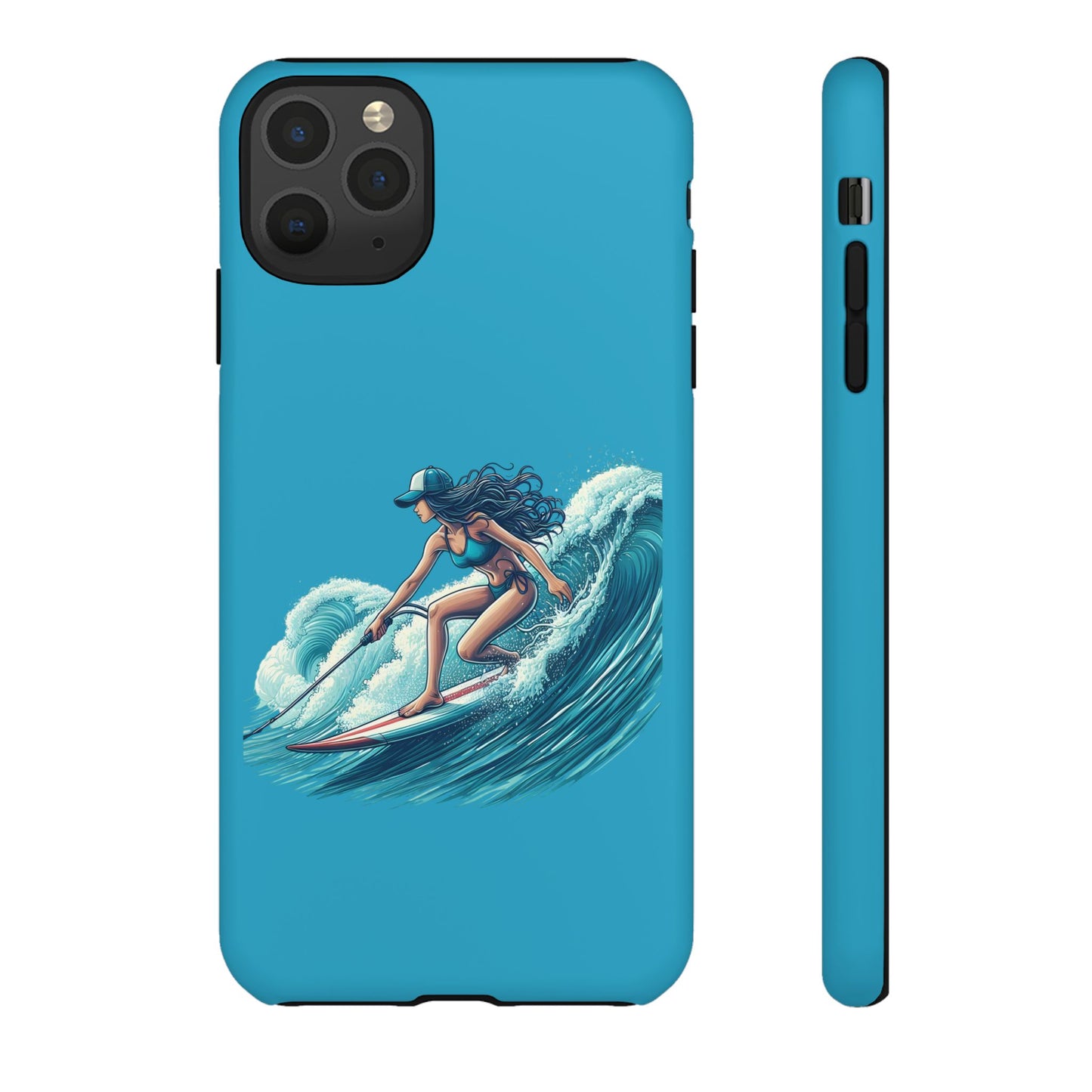 Surfing Phone Case, Coastal Vibes Phone Cover, Tough Cases for Beach Lovers, Ocean Art Phone Accessories, Summer Gift Idea