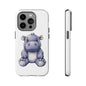 Cute Hippo Phone Case, Unique Tough Cases, Animal Lover Gift, Cute Animal Design, Baby Animal Phone Accessory