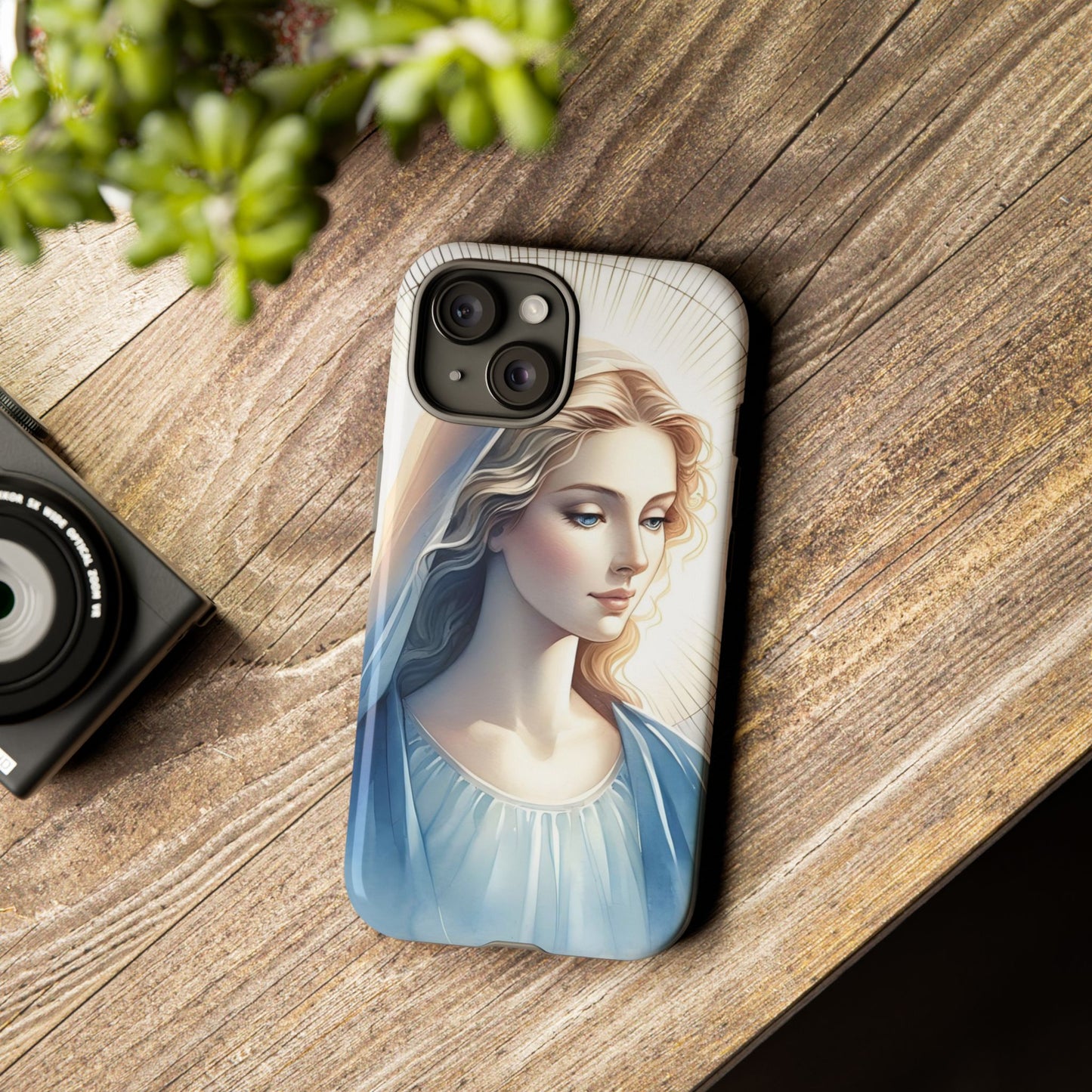 Beautiful Mary Phone Case, Tough Phone Case, Inspirational Tech Accessory, Gift for Her, Religious Phone Cover