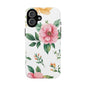 Floral Tough Phone Case — Pink Peony Protective Phone Cover