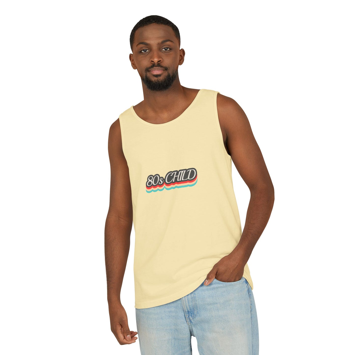 80s Child Unisex Tank Top | Retro Summer Wear, Vintage Style Shirt, Gift for 80s Lovers, Bohemian Fashion, Nostalgic Apparel