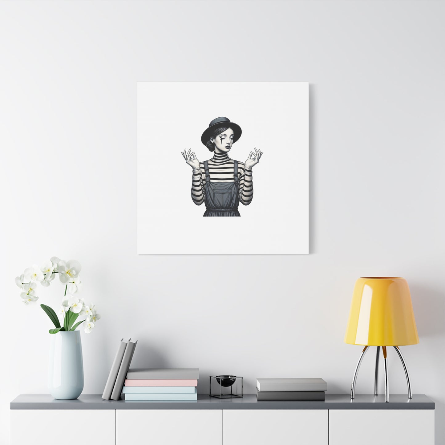 Meditative Striped Canvas Wall Art | Modern Boho Decor, Gift for Art Lovers, Minimalist Home Accent, Gallery Wall Art