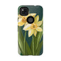 Floral Phone Case - Yellow Daffodil Design, Tough Phone Cover, Spring Decor, Floral Gift, Nature-Inspired Accessories