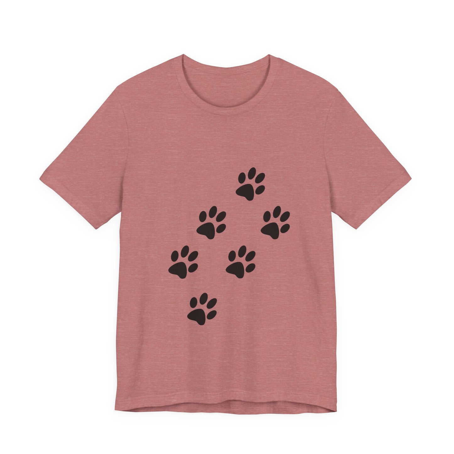 Paw Print Short Sleeve Tee | Unisex Animal Lover Shirt, Pet Owner Gift, Casual Wear, Gifts for Dog Lovers, Comfortable T-Shirt