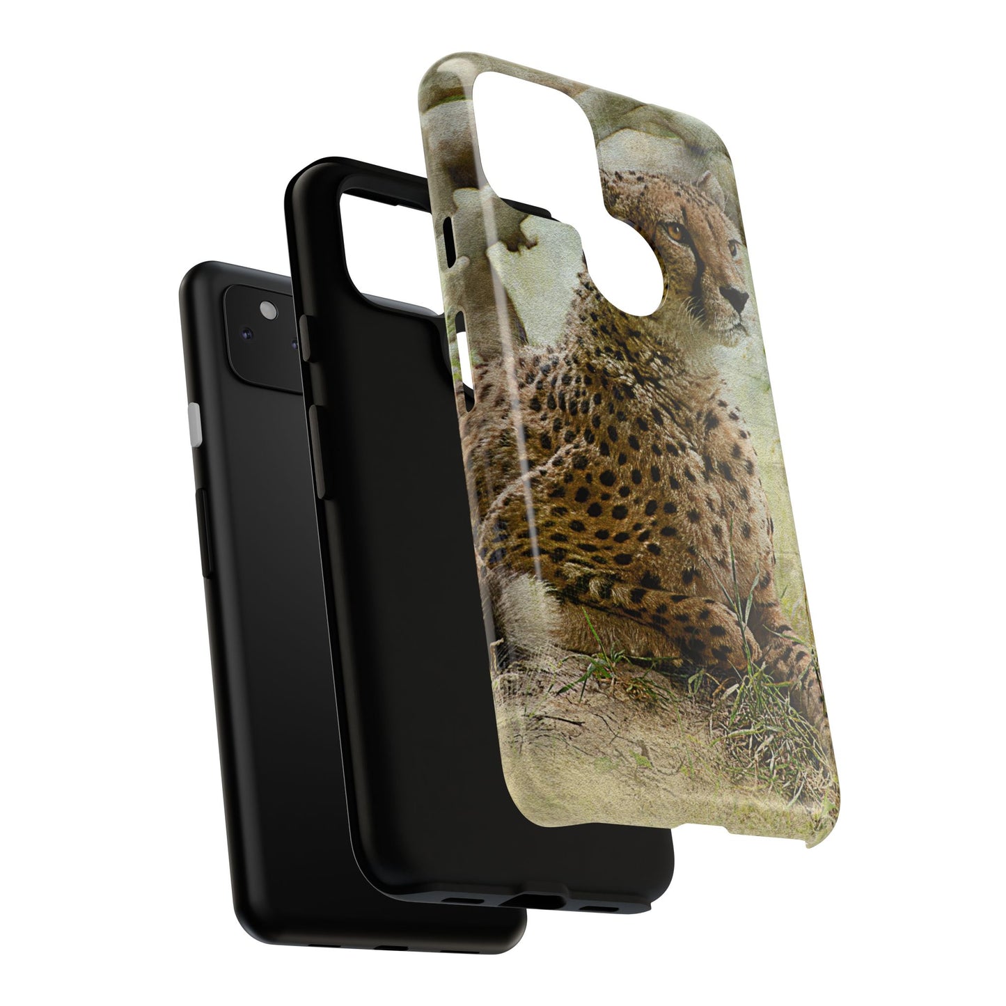 Cheetah Phone Case, Tough Cases, Animal Lover Gift, Wildlife Protection, Eco-Friendly Mobile Cover, Unique Phone Accessory