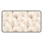 Floral Beige Desk Mat — Neutral Watercolor Ginkgo Mousepad