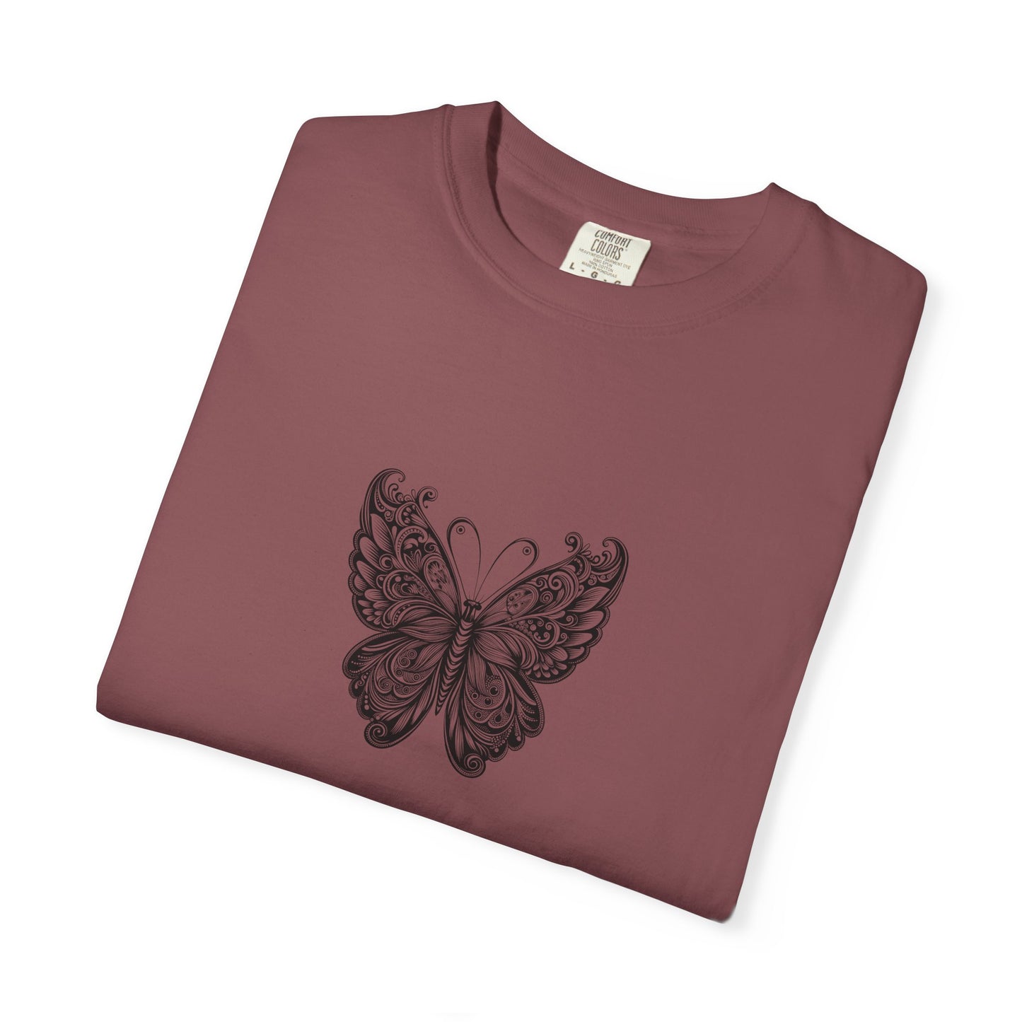 Bohemian Butterfly T-shirt, Unisex Clothing, Nature Inspired Tee, Gift for Her, Casual Wear, Summer Fashion