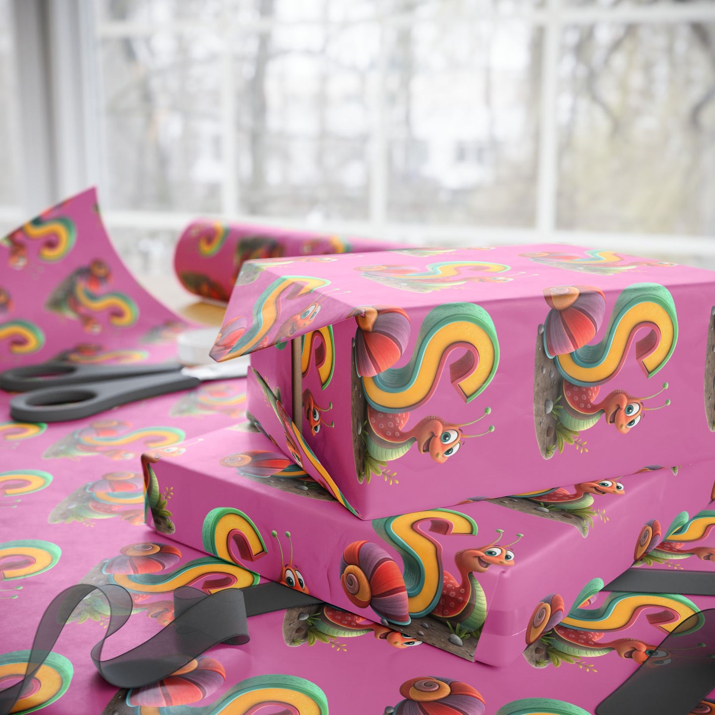 Colorful Floral Wrapping Paper | Gift Wrap for Birthdays, Holidays, Parties, Special Occasions, Eco-Friendly