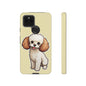 Cute Dog Phone Case, Pet Lover Gift, Custom Phone Cover, Cartoon Dog Case, Durable Phone Accessory