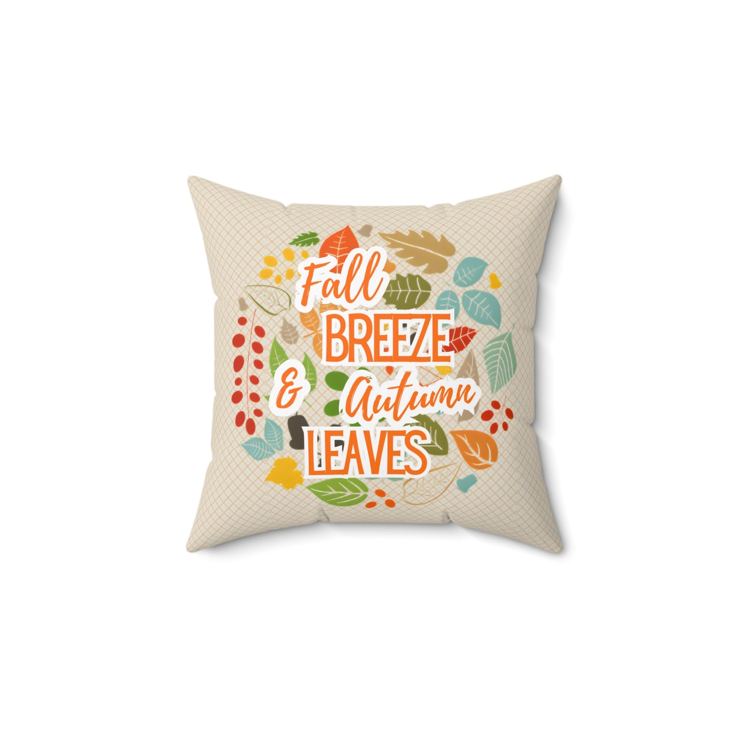 Autumn Throw Pillow - Fall Breeze & Autumn Leaves Decor, Cozy Home Accent, Seasonal Cushion, Thanksgiving Gift, Rustic Decor