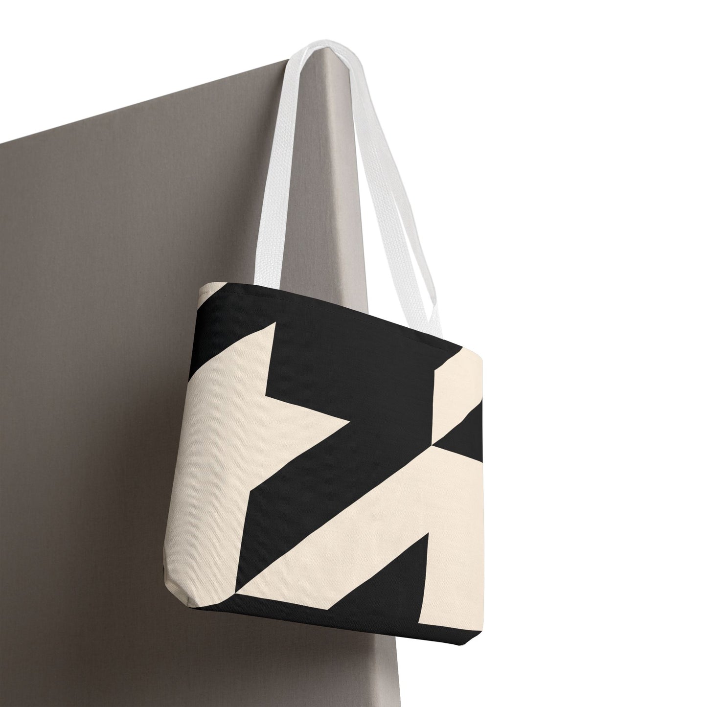 Chic Abstract Tote Bag, Stylish Travel Bag, Reusable Shopping Bag, Modern Design Bag, Fashionable Canvas Tote