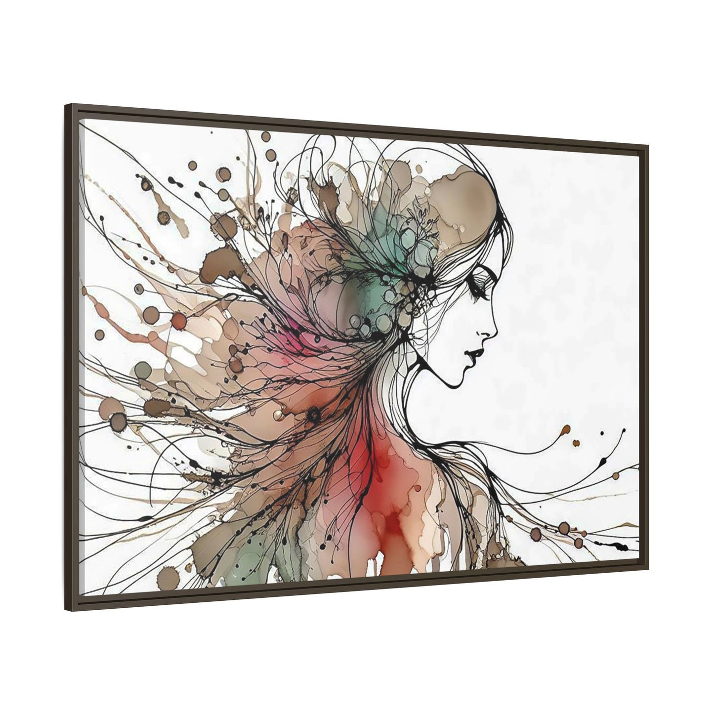 Matte Canvas, Framed (Multi-color) - Girl Whispers