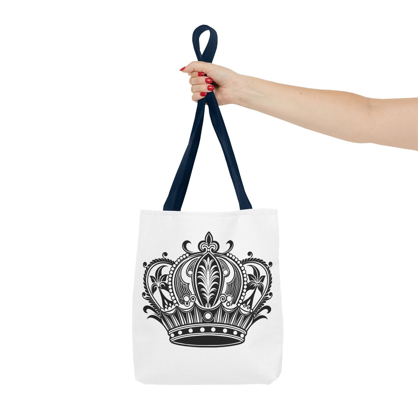 Crown Design Tote Bag, Royal Style Shopping Tote, Chic Grocery Bag, Gift for Her, Fashionable Accessories