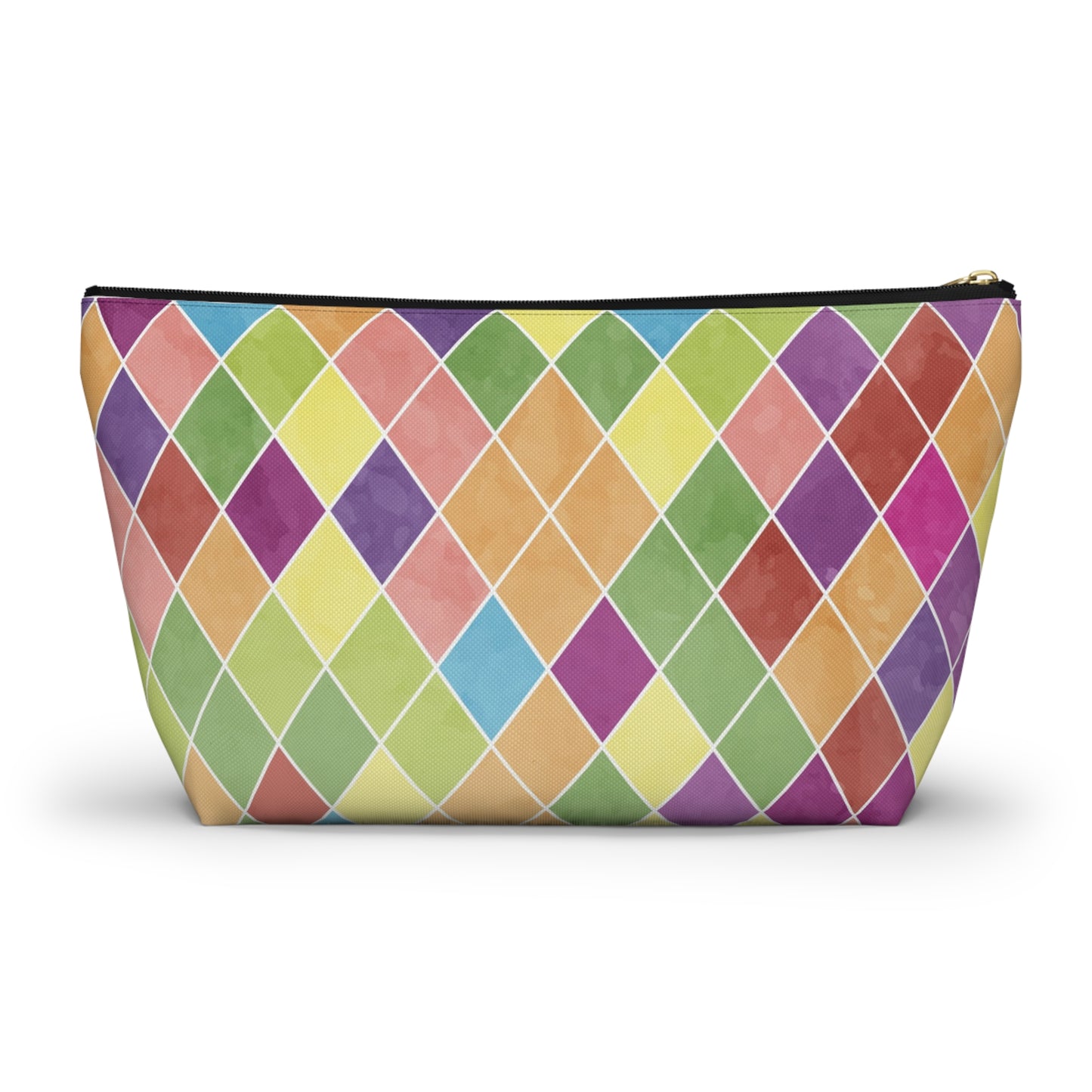 Vibrant Geometric Accessory Pouch, Colorful Makeup Bag, Travel Organizer, Gift for Artists, Pencil Case